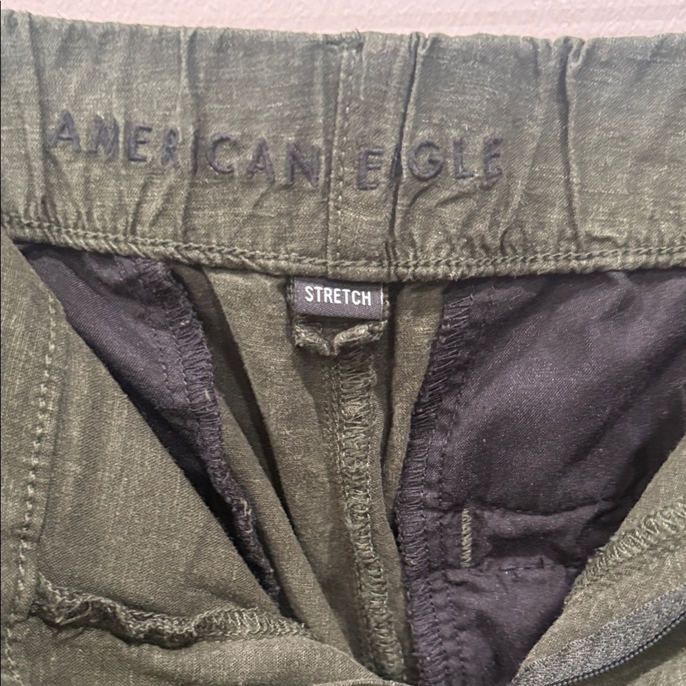American Eagle Outfitters Olive Green Wide Leg Pant - Picture 6 of 10